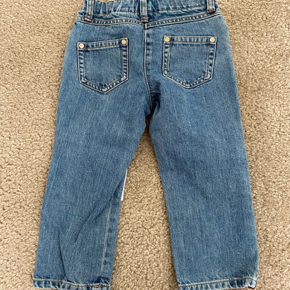 Girls Hanna Andersson Patch Jeans 3T 100 - Picture 5 of 5